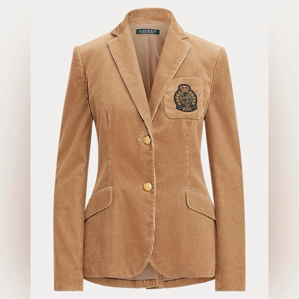 Lauren Ralph Lauren Bullion-Patch Corduroy Blazer New with tags - Picture 1 of 8